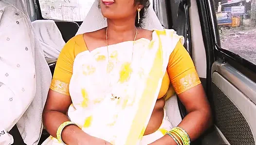 Indischer auto-sex. Hausmädchen versucht mit dem Hausbesitzer zu ficken. Telugu dirtytalk.