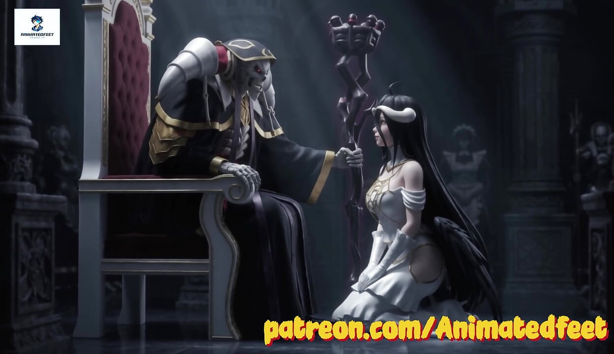 Animasi Albedo Overlord Dubur Footjob Blowjob Hentai