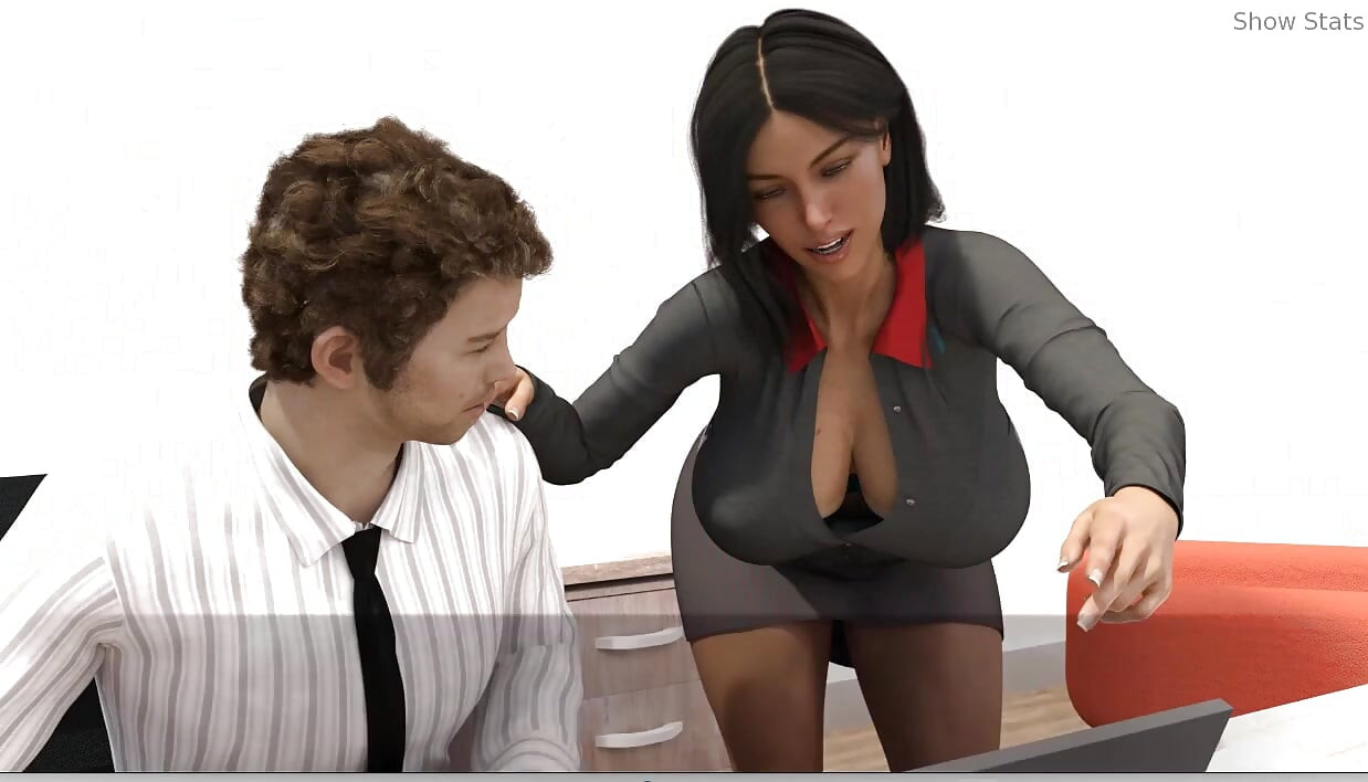 Project Hotwife - gameplay -roleplay - husband fucking his wife and wife office teasing