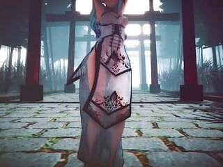 Mmd R-18 - chicas anime sexy bailando (clip 29)