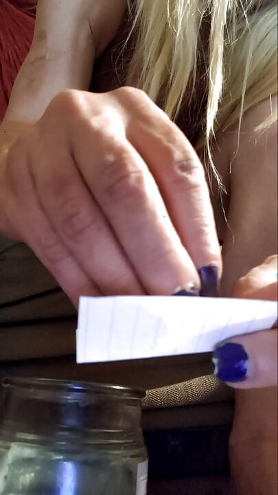Just a chick smoking, flash the goods