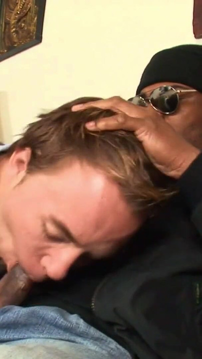 Key moment from "Young white guy sucks and fucks chubby black thug"