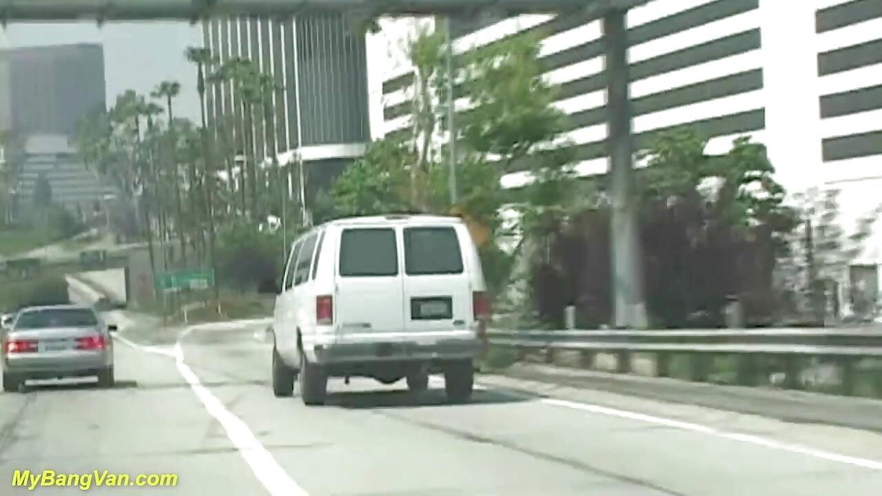 Busty teen picked up for her first bang-van gangbang