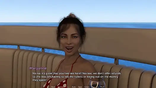 Тако. Муженек наблюдает, как мускулистый чувак шлепает и жестко долбит свою жену на яхте и оставил ее с красной задницей и кримпаем в киску