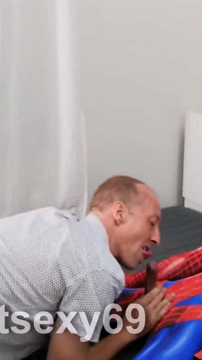 Emotional moment from "Asian trans spidergirl is great top and bottom with white guy in cosplay hardcore"