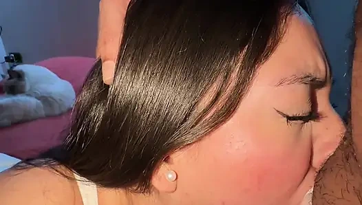 NoGagLola DEBUT FREE VIDEO latina show her SLOPPY DEEPTHROAT SKILLS