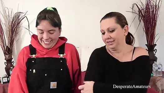 Desperate Amateurs casting hot babes getting their tight pussies pounded hard by big white cock