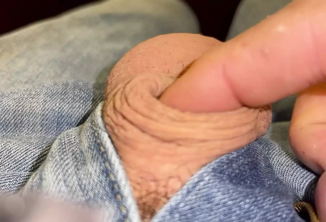 Playing with my tiny dick
