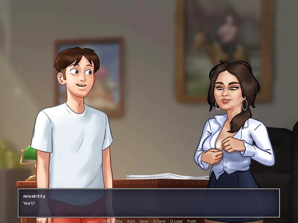 SUMMERTIME SAGA Part 331 - Sexy Russian Chick Bent On A Desk By MissKitty2K