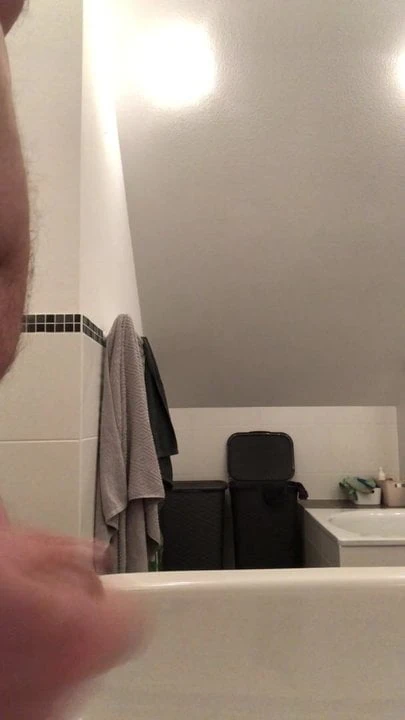 jerk off in the bathroom