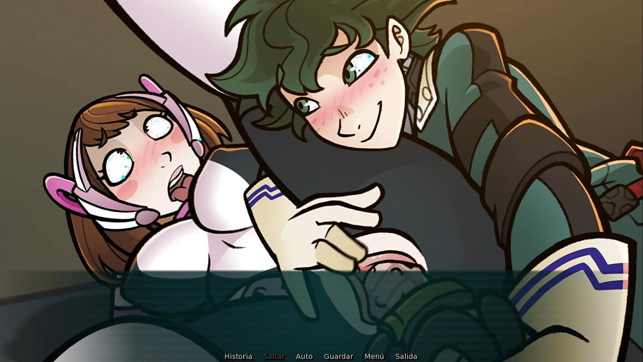 Mei 's project - Pohotna Ochako Uraraka iz Akademije moj heroj testira veliki izum prelepe Mei
