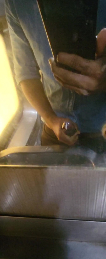 Key moment from "Desi guy jerking off in public train"