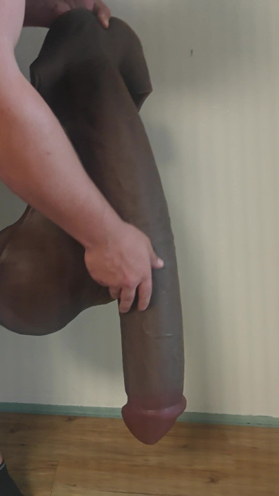 brown black very big penis 1051 with testicles