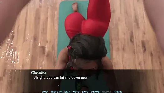 Üvey anne yoga için yardım istiyor ama üvey oğlu ağzını sikiyor