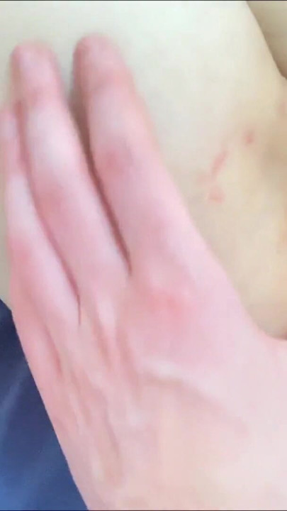 He removed the condom and exploded on my pussy | Clip 2