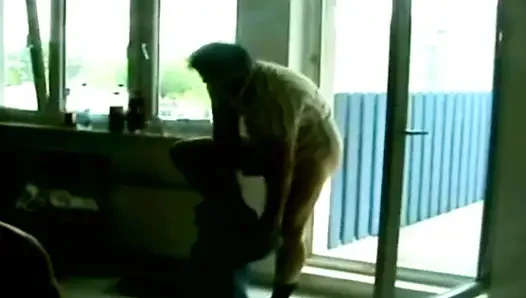 Chubby French whore fucked hard in a hot threesom