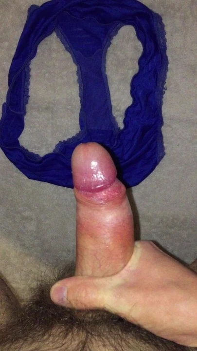 A good cum in panty after work