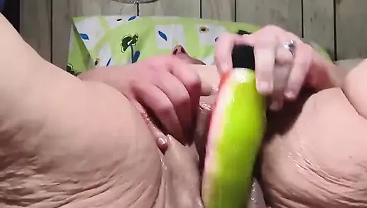 Shes Cumming 10 Times in a Row with That Orange Dildo