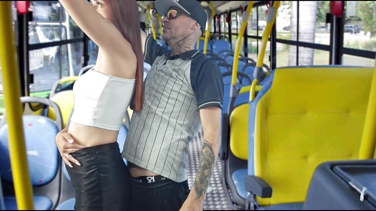 ATTENTION! This pervert penetrates girls on the bus from behind!!