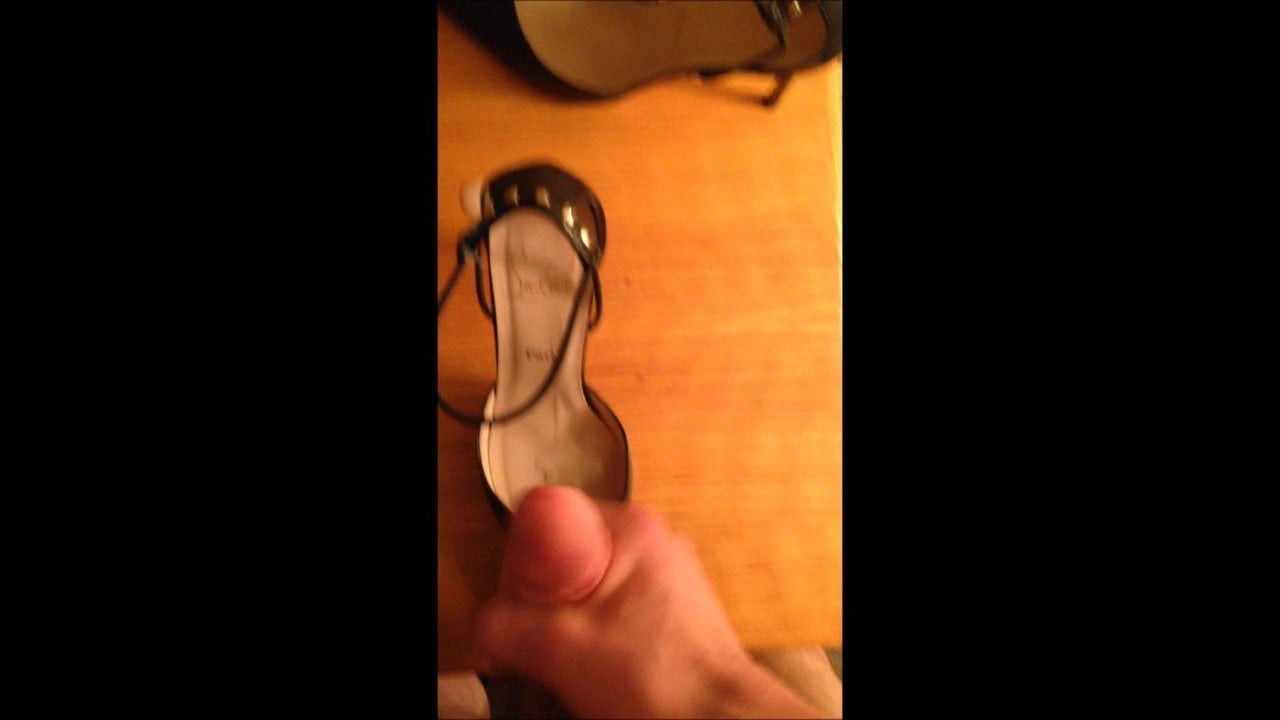 Cumshot Christian Louboutin Leather Heels