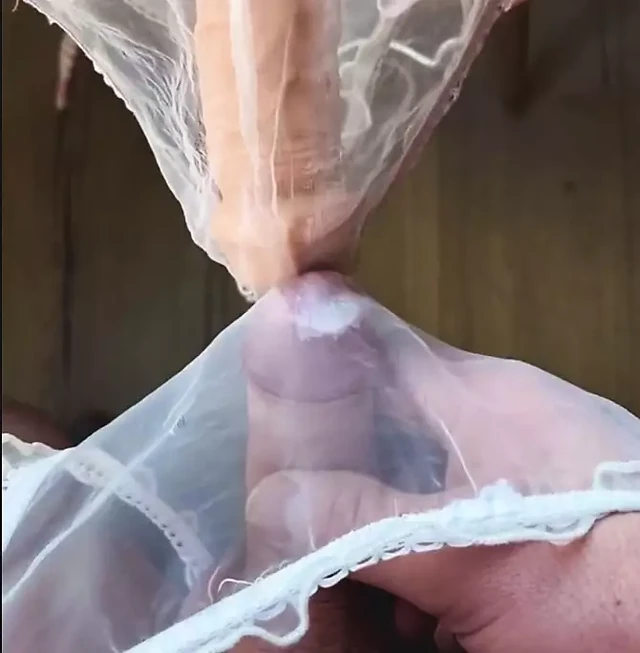 Panty frotting with my dildo