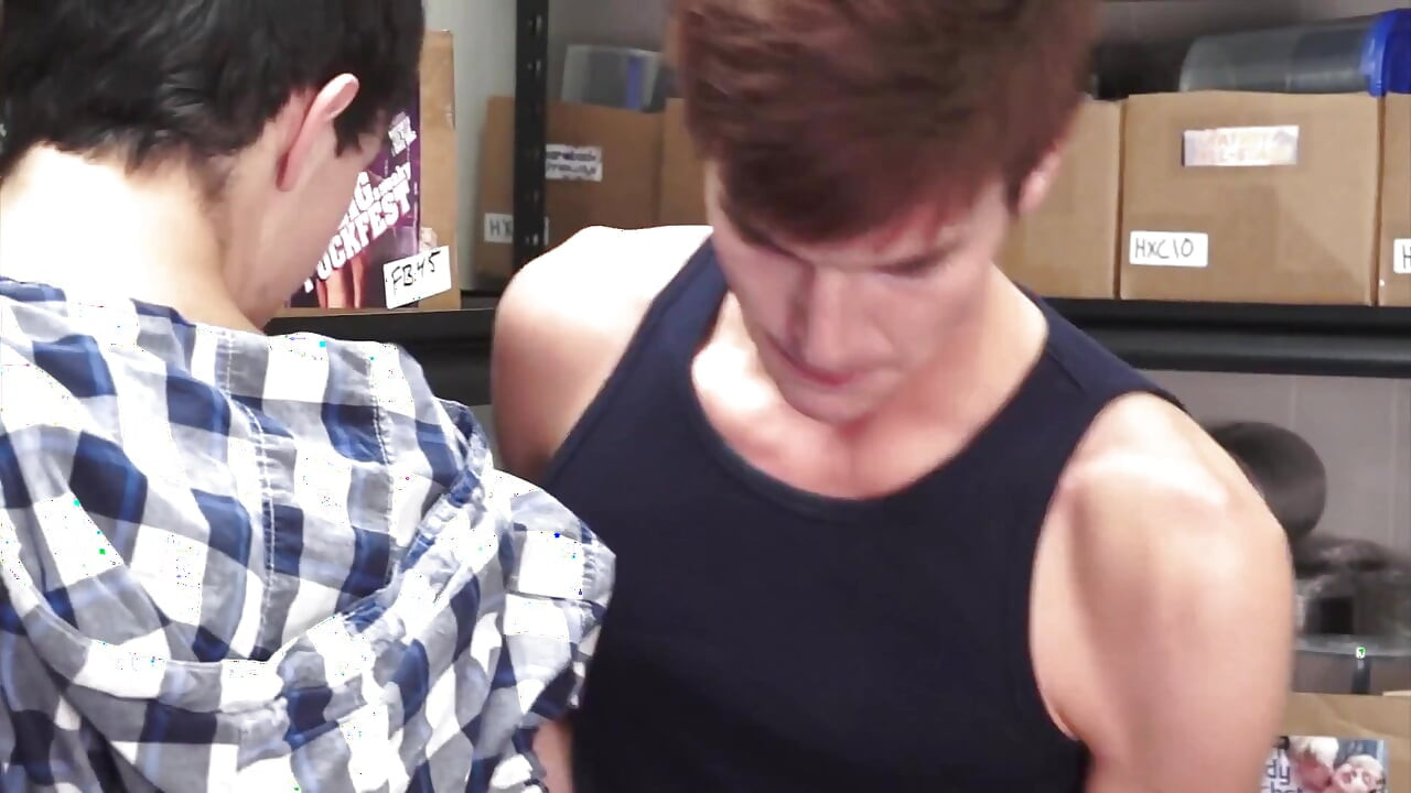 Jasper's Stockroom Spanking