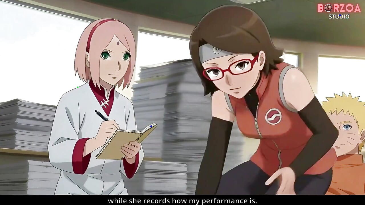 Naruto, Sarada ko chodta hai aur choot men viry bharta hai jabki sakura dekh raha hai, usne boruto ko dhokha diya (bina sensar kiya huaa hentee)