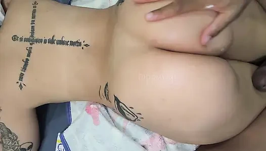 Rubbed Her Booty Down Before Dicking Her Well with BBC