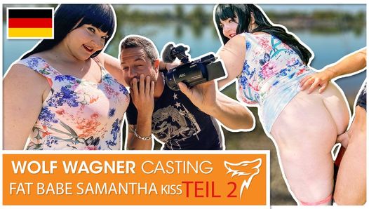 Pocałunek Samanthy dostaje spermę w ustach! wolfwagner.casting