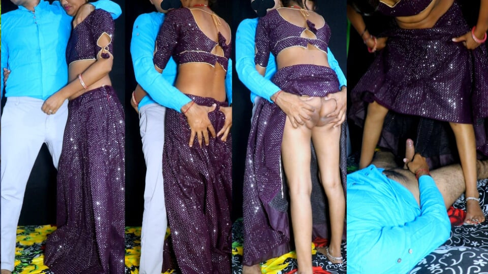 Hot Indian Desi village newly married wife was getting painful fingring and blowing dever big dick