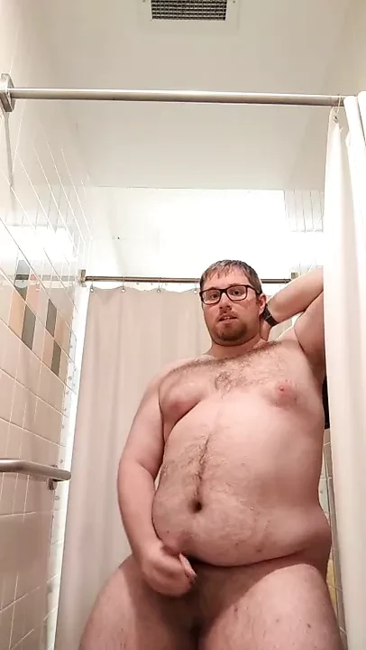 Chum Cums in Gym Shower