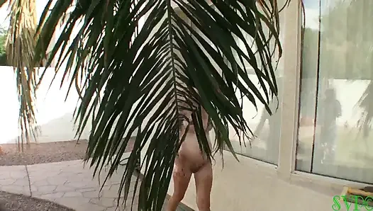 Nudist MILF, 9 Months Pregnant and Ready to Pop