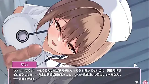 Хентай игра - шаловливая медсестра получает свои сиськи для Paizuri - Sakusei Shinsatsu