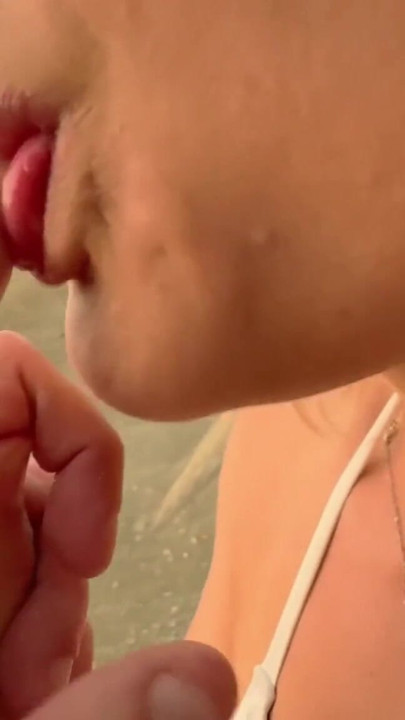Risky Hotel Balcony Fuck and Beach Sex | Clip 2