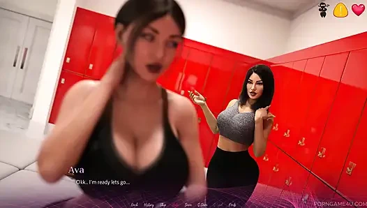 Thirsty MILF Seduces Married Friend in Gym Locker Room - the Office - Part 4 - Damaged Coda - by Porn Game 4u