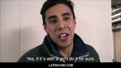 Hete hetero amateur latino jock betaalde contant geld neuken homo vreemdeling