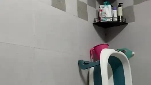 Indian Mom Shower Striptease