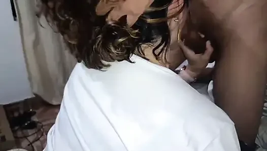 I have passionate hard sex with my neighbor's big ass MILF