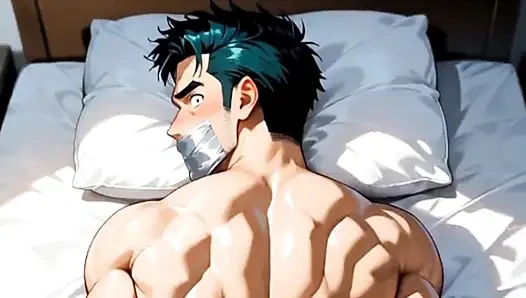 Gangbang Featuring 21-year-old Gay Bottom Guys with Older Men. Yaoi Hentai Animation.