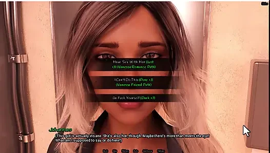 Radiant 6, waiter shows me her boobs