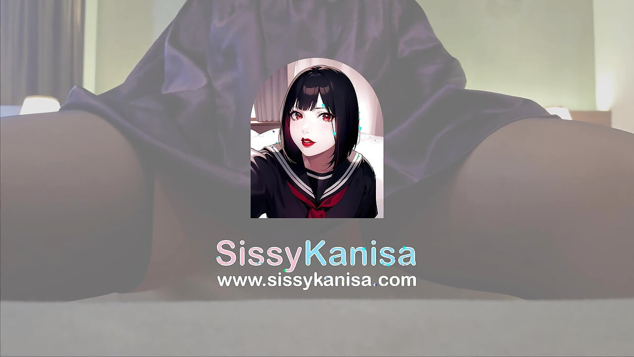 Sissy Kanisa Waiting for Her Client at a Hotel Room Ep5: Cum Shot on Black Pantyhose