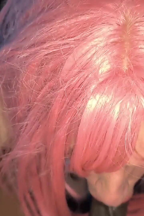 Locked in Chastity Sissy Gives the Wettest Blowjob