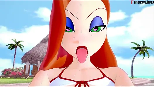 Jessica Rabbit get fucked in public pool