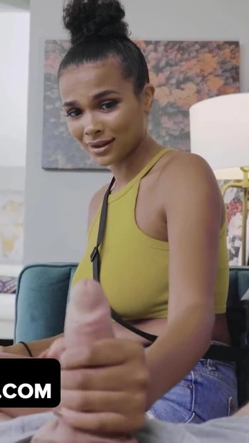Powerful moment from "Man of The House Annoyed by His Bratty Step-Daughter Alina Ali - DadCrush"