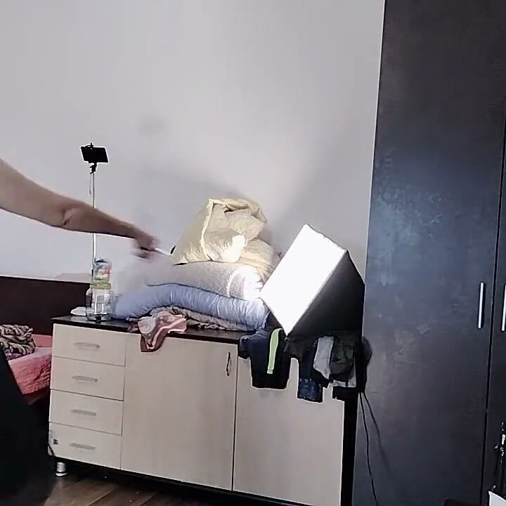 Sexy Latina Tries on and Cuts Clothes