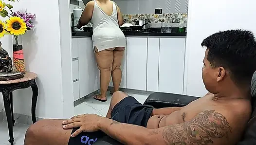 A delicious milf sucks my dick