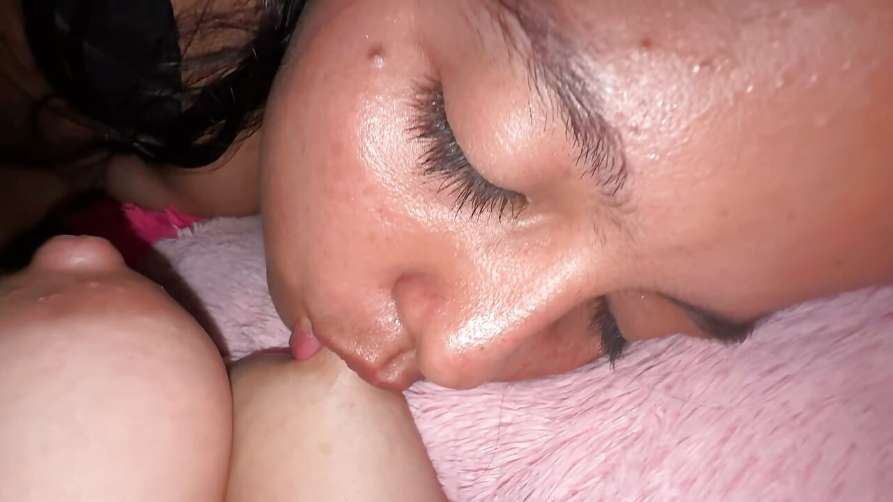 Intimate Girlfriend Connection: Tender Latch & Warm Milk Sharing
