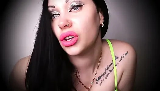 Lips and loser symbol! JOI for real loser!