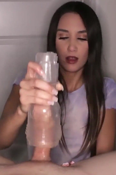 Schwanz-edging handjob pOV