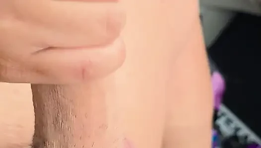 Teasing my cock while she drives